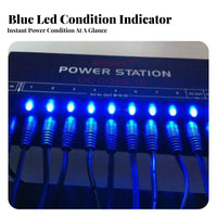 10 Output Effects Power Supply Low Noise Isolated Guitar Effects Power Supply Short Circuit Protection Musical Instrument Accessory for Guitarists