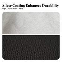 Water-Resistant Hanging Chaise Lounge Cover Silver-Coated Suspended Chaise Cover Fitted Garden Furniture Securing Ties for Outdoor