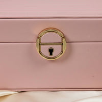 Multi-Tier Jewelry Box Soft Luxurious Textile Lining Multi-Compartment Jewelry Holder Watch and Band Storage Case for Women
