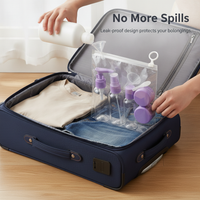 Travel Bottle Set for Cosmetics and Toiletries - Press Pump, Spray, and Cream Jars