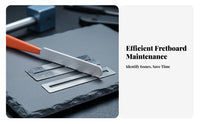 Stainless Steel Guitar Fret File Anti-Rust Guitar Fret Dressing Tool Fretboard Safe for Luthiers, Hobbyists, Fretwork, Repair Shop, Workshop