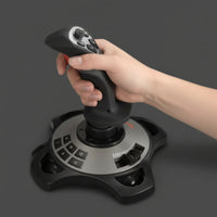 3-Axis Flight Joystick with Throttle Programmable Joystick with Throttle Ergonomic HOTAS Controller Adjustable for Gamers