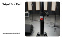 Sturdy Steel Construction Tripod Speaker Stand Foldable Design Floor Speaker Stand Non-Slip Feet Secure Locking Pin for DJs, Musicians, Event Organizers, Stage Performance, Live Events, Conferences, Weddings