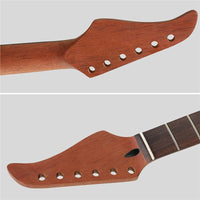Side Dot Inlays Electric Guitar Neck Completed Headstock Rosewood Fretboard Neck Warm Tone Luthier Supply Rich Sustain for DIY Enthusiasts