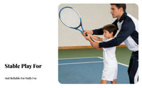 Lightweight Tennis Racket with Rebound Ball Portable Solo Tennis Practitioner Set Non-Slip Grip for Children, Beginners, Backyard, Park