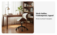 Height Adjustable rotate Bentwood Chair half-centuryera Modern design Bentwood Task Chair Curved Backrest Office Furniture Ergonomic Design for Students, Study Room, Bedroom