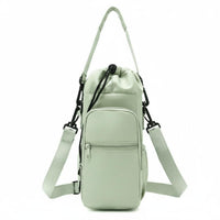 Crossbody Water Bottle Bag Lightweight Water Bottle Carrier with Strap Scratch Protection for Hiking