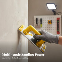 360-Degree Rotation Wall Corner Polishing Tool Aluminum Alloy Construction Self Sandpaper Holder Easy to Use for DIY Enthusiasts