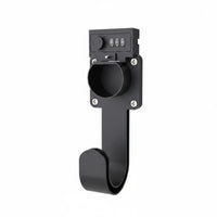 Lockable Charging Plug Wall Mount Space Saving Electric Car Charger Holder Easy Installation for Garage, Parking Area