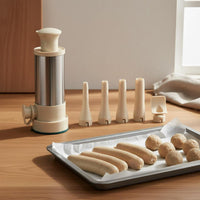 Multifunctional Manual Sausage Stuffer Labor Saving Hand Push Sausage Filler for Home Cooks