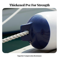 Collision Protection Inflatable Boat Bumper Abrasion Resistant PVC Yacht Bumper Reinforced Eyelets Boat Dock Bumper Single-Piece Molding for Marina Operators, Sailors, Fishermen, Docking, Marinas, Piers, Harbors