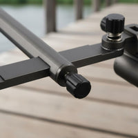 Double Rod Holder Sturdy Construction Double Bracket Rod Rack Long-Lasting for Lakeside