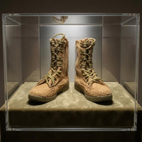 1:6 Soldier Boots Stitched Construction Soldier Figure Boots Tall Shafts