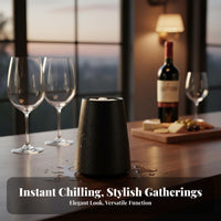 Rapid Beverage Chiller Keeps Drinks Cold Freezable Champagne Chiller Bottle Chiller Portable Barware No Condensation