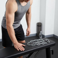Fitness Extension Chain Chain with Carabiner Steel Fastener for Athletes