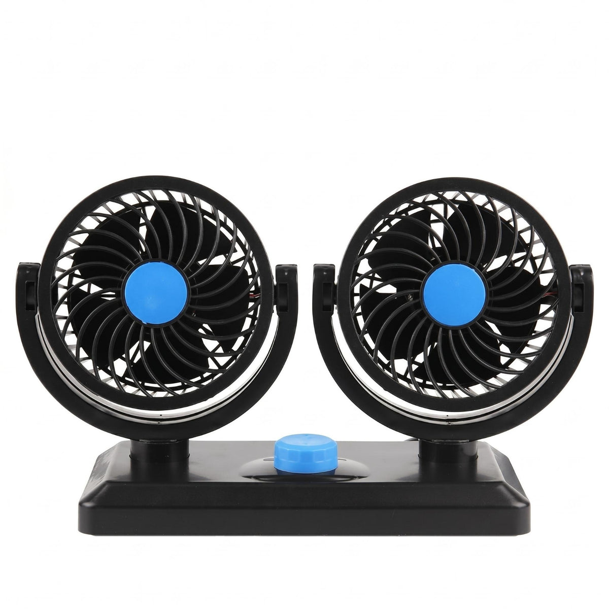 Adjustable Air Movement twinHead Car Fan Control Knob 360 Degree Rotatable Car Fan