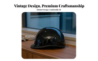 German Design Half Helmet Gender-Neutral Design Retro Lightweight Impact-Resistant Headwear for Riders, Motorcyclists, Street Riding