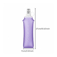 TPU Sports Container Heat-Pressed Soft Container TPU Soft Water Bottle Portable Drinkware Lightweight for Athletic Use