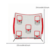 Football Target Net Freestanding Quarterback Practice Net Metal Frame Sports Training Equipment
