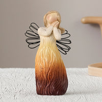 Faceless Sculpture Hand-Painted Human Figurine Gradient Abstract Figurine for Collectors, Shelf, Mantel, Desk