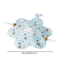 Flower-Shaped Cat Toy Soft Rotating Butterfly Rod Self-Play Electric Cat Teaser for Cats