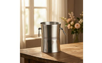 Ice Bucket with Handles Stainless Steel Insulated-Wall Ice Bucket Sleek Beverage Chiller for Hosts