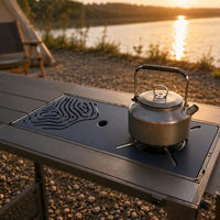 Cooktop Board Dark Blue Single-Plate Insert Round Opening Camping Gear