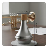Aluminum Trumpet Mute Cork Protector Trumpet Practice Mute Lightweight Musical Instrument Accessory for Apartments