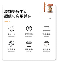 八方来财石来运转入户进门口家居玄关鞋柜钥匙收纳盒装饰品摆件