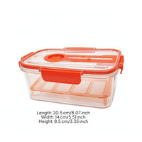 Produce Saver with Drain Tray Airtight Colander Bin with Insert Food Storage Container with Lid Dishwasher-Safe