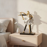 Ballet Statue with Base Elegant Ballet Sculpture Ballerina Figurine Decorative Ballerina Statue Well-Balanced for Ballerinas