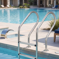 Rust-Resistant Stainless Steel Pool Ladder Stable 2-Step Pool Ladder Sturdy Wobbleunrestricted
