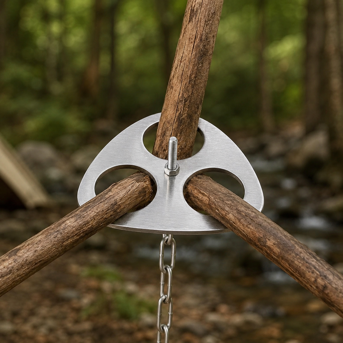 camping tripod hanger
