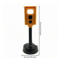Lighted Freestanding Traffic Light Toy Plastic Learning Playset Hand-Eye Coordination for Children