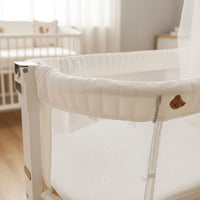 Co-Sleeper Bassinet Multi-Functional Mobile Bassinet Portable Baby Crib Adjustable Height Portable Co Sleeper Foldable