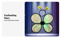 Butterfly Wing Costume Prop Comfortable to Wear Four Lobed Shape Theatrical Accessory for Stage Performance