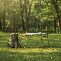 Automatic Opening Folding Table Lightweight Aluminum Camping Table for Campers, Picnic