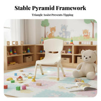 Thickened Design Small Plastic Chair with Backrest Easy to Clean childs' Stool Lightweight young child Seat Strong Load-Bearing for Kindergartens, young children, Preschoolers, Kindergarten, Preschool, Bathroom, Daycare kindergarten