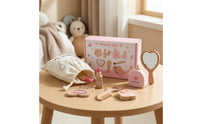 Wooden Makeup Toy Set Lightweight Pretend Play Makeup Kit Natural for Children