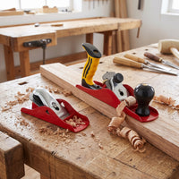 Adjustable Woodworking Hand Plane Compact Hand Plane with Handle Manual Wood Edge Planer Portable for Woodworkers, Carpenters, Workshop, Home Repairs