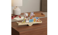 Cognitive Development Woodland Creature Balance Blocks Coordination Training Wooden Creature Stacking Game Educational Fine Dexterity Skills for Children, Toddlers, Home Play, Preschool