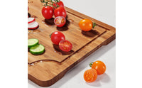 Bamboo Slicing Board Carbonized Bamboo Cutting Board Heavy Duty Kitchenware for Food Prep