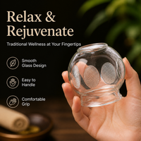Traditional Fire Glass Cupping Set, Clear Cupping Glass, 1 Piece, for TCM, Muscle Relief & Relaxation