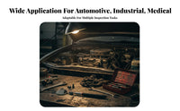 Telescopic Inspection Mirror Stainless Steel Automotive Inspection Mirror Anti-Slip Grip Hand Tool for Mechanics, Welders, Hard-to-Reach Areas