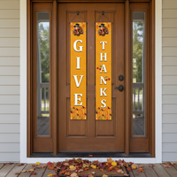 Thanksgiving Harvest Festival Porch Sign Banner for Indoor Outdoor Decoration