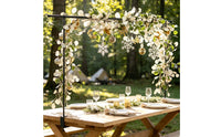 Table Rod Stand Rack with Clamps Sturdy Tabletop Arch Simple to Assemble Assembly Table Hanging Decor Rod for Party Planners, Weddings