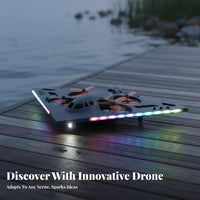 HD Sky Photography 3 in 1 Amphibious Dr Single Long-Lasting & Anti-Collision Sea Land Air Aircraft Single-Key Functions for Outdoor