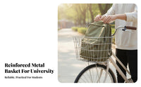 Heavy-Duty Front Cycle Basket Rust-Resistant Front Bike Basket Easy Installation for Commuting