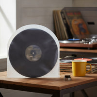 100 Pieces Curved LP Inner Sleeve Transparent Inner Sleeves Lightweight Vinyl Disc Sleeve Slim for Collectors