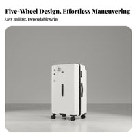 5-Wheel Rigid-Shell Trunk Large Capadowntown Rigid-Shell Suitcase Wide Handle Design Rolling Luggage for Gentlemale, Wogentlemale, Holiday